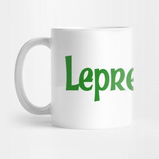 Leprechaun Typographic Design Mug